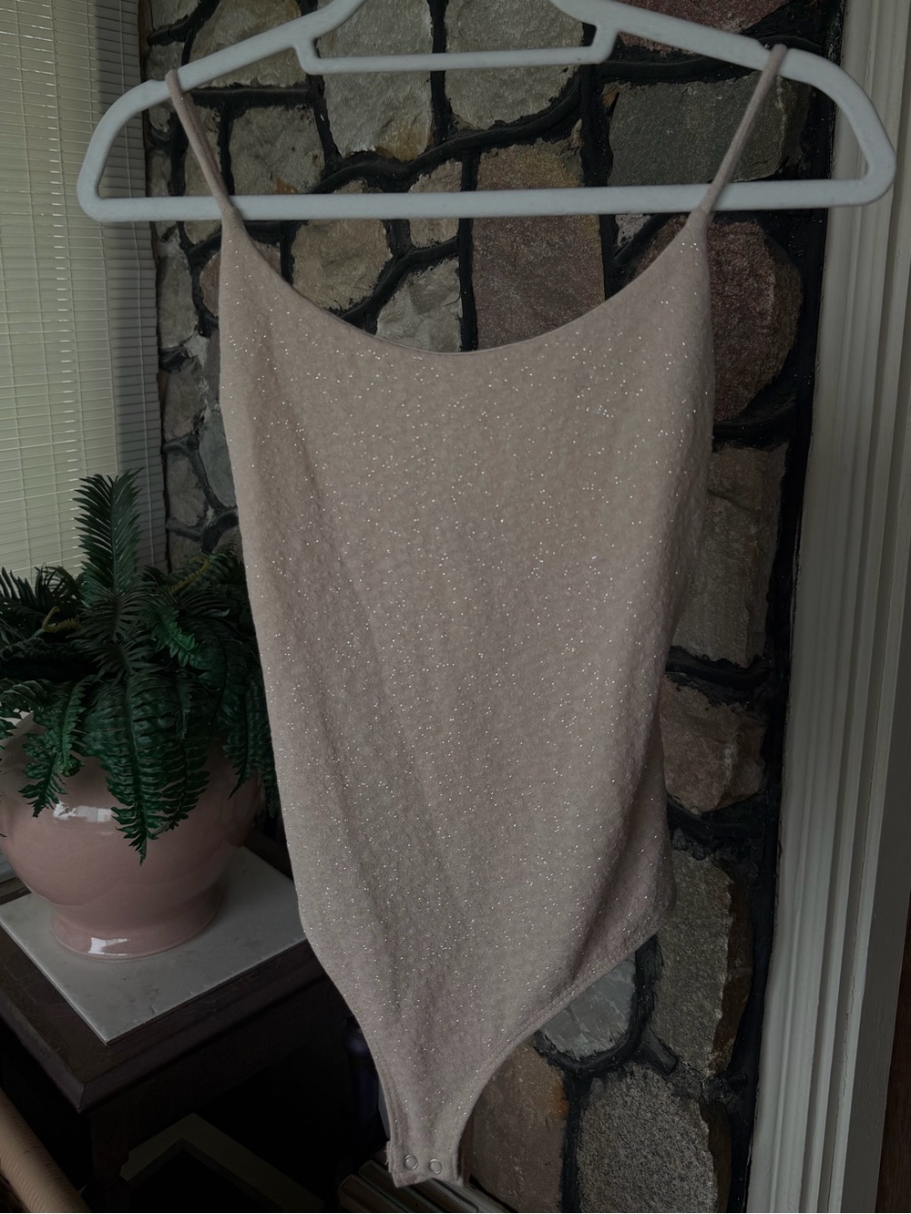 Windsor cream sparkle bodysuit